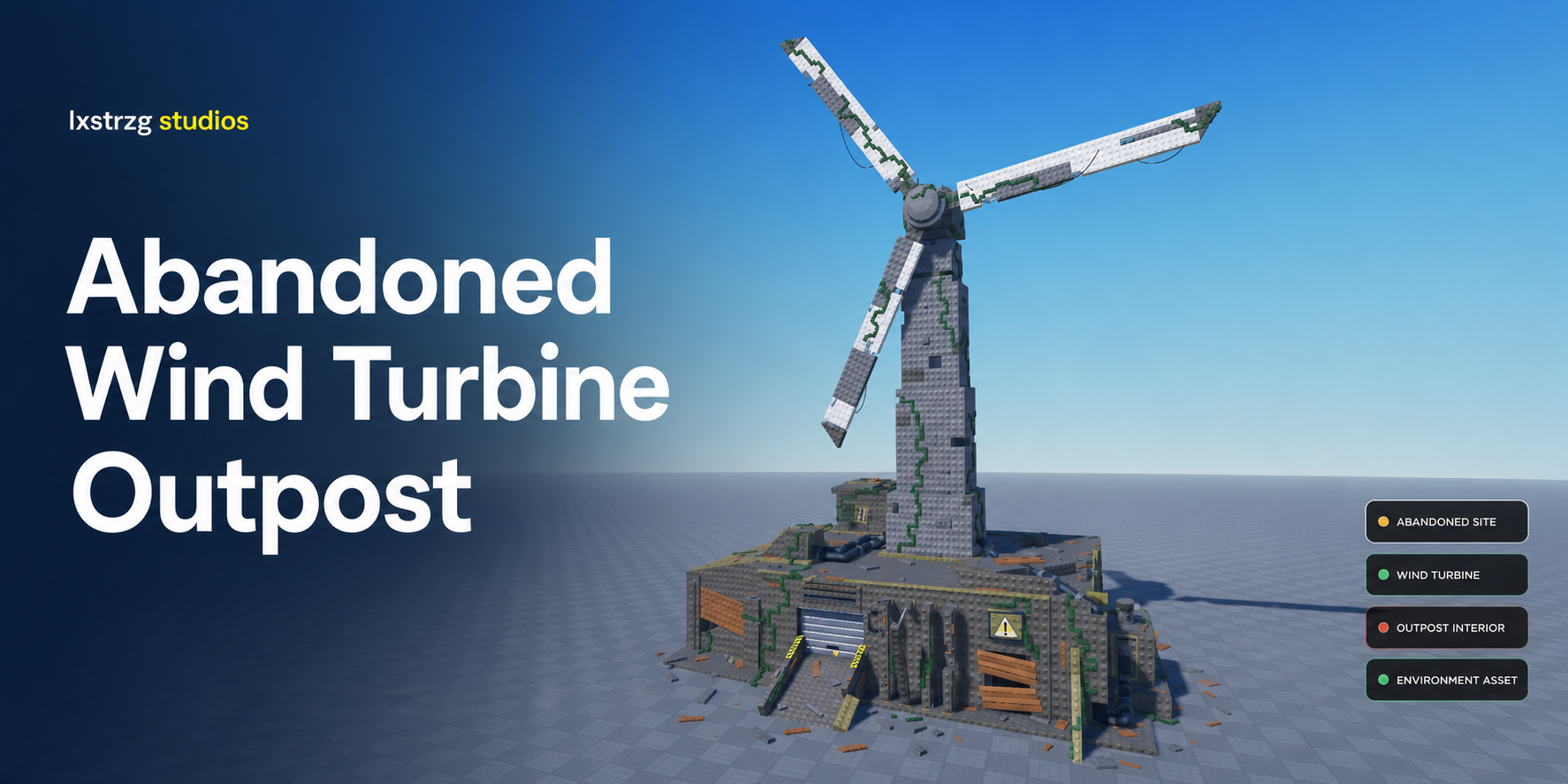 Abandoned Wind Turbine Outpost Roblox Studio system cover