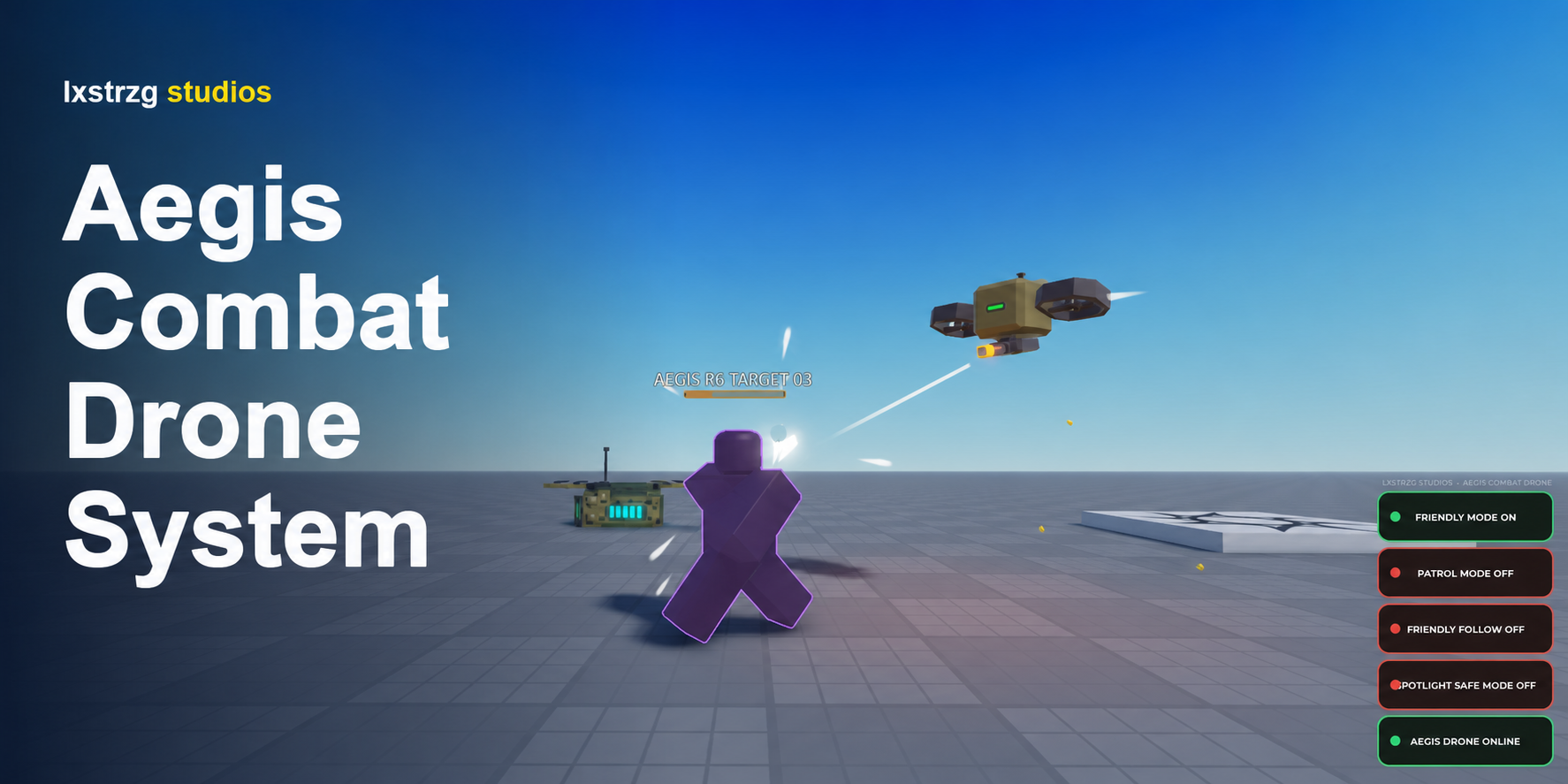 Aegis Combat Drone System Roblox Studio system cover
