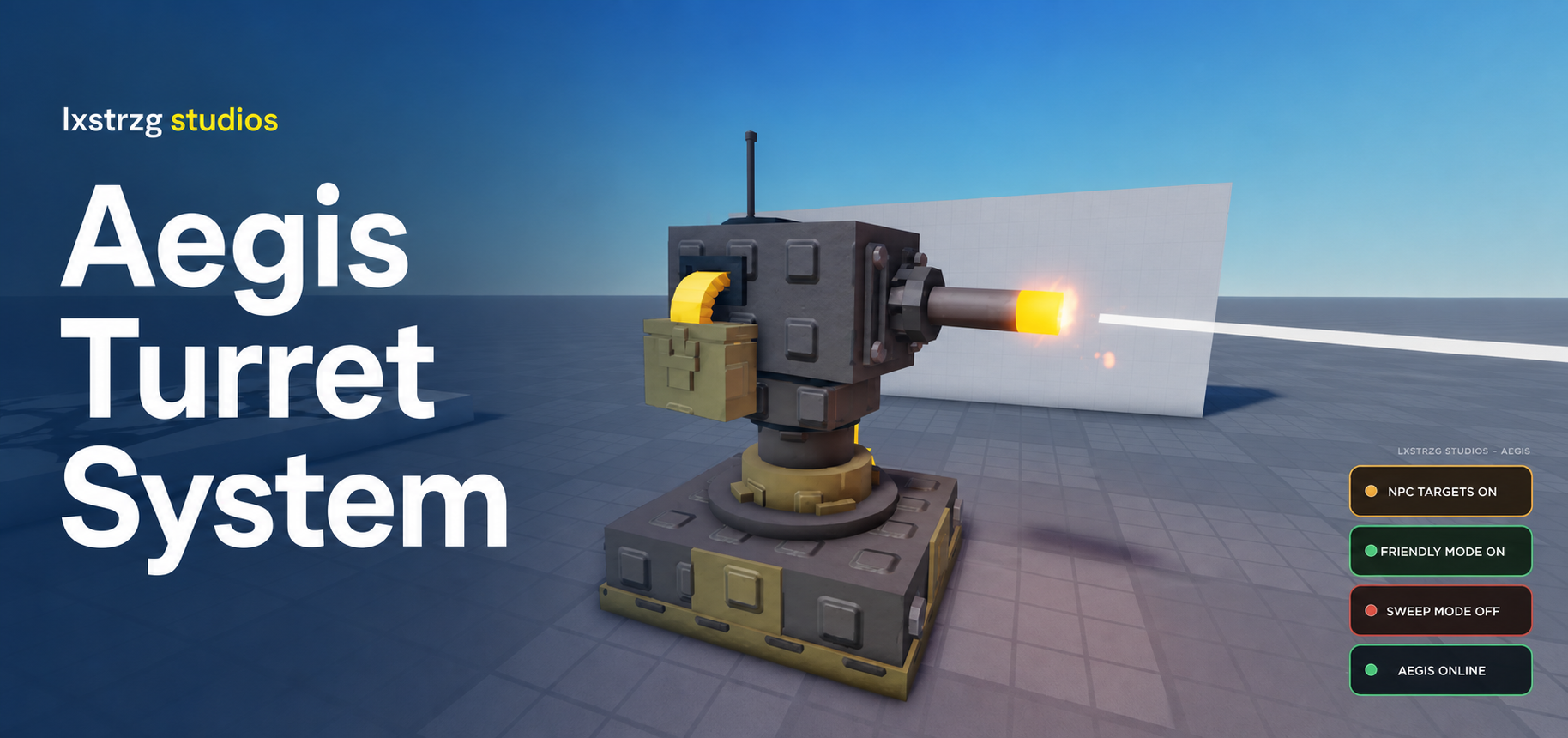 Aegis Automated Turret System Roblox Studio system cover