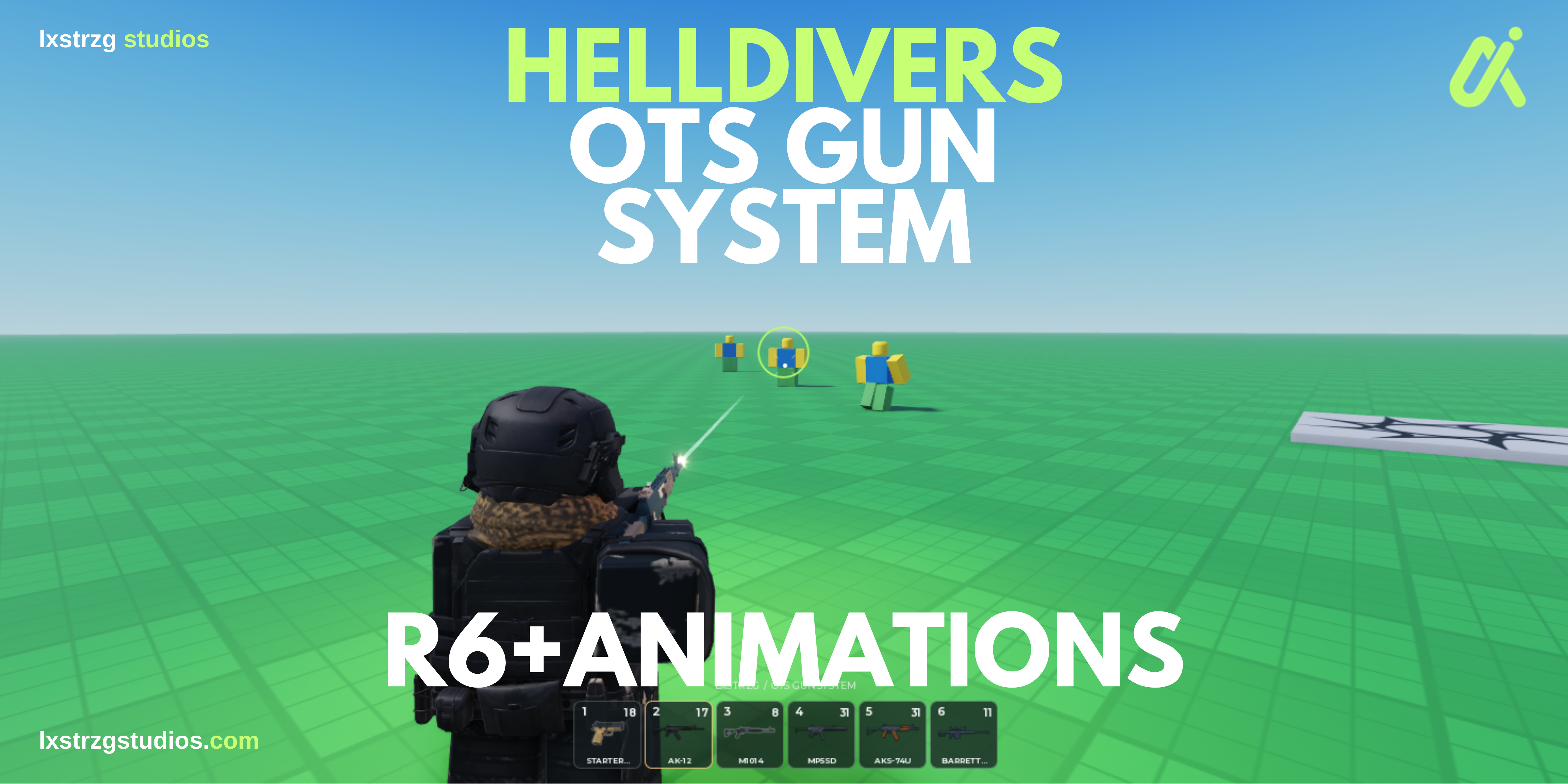 Helldivers 2 Inspired OTS Gun System Roblox Studio system cover