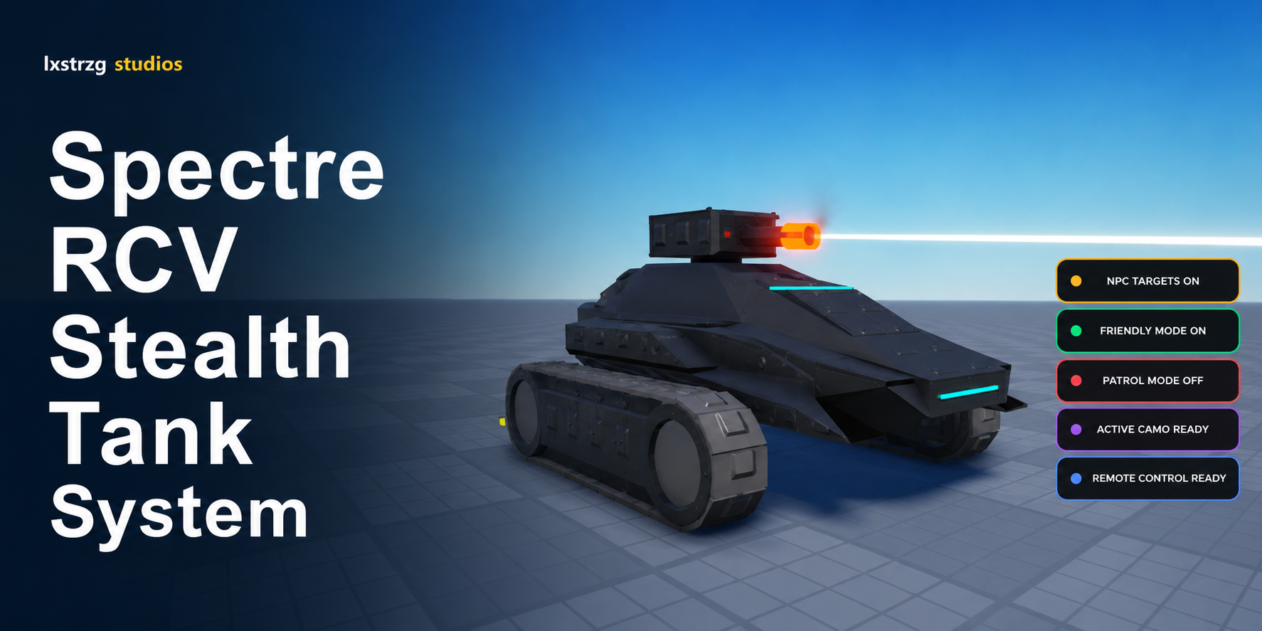 Spectre RCV Stealth Tank System Roblox Studio system cover