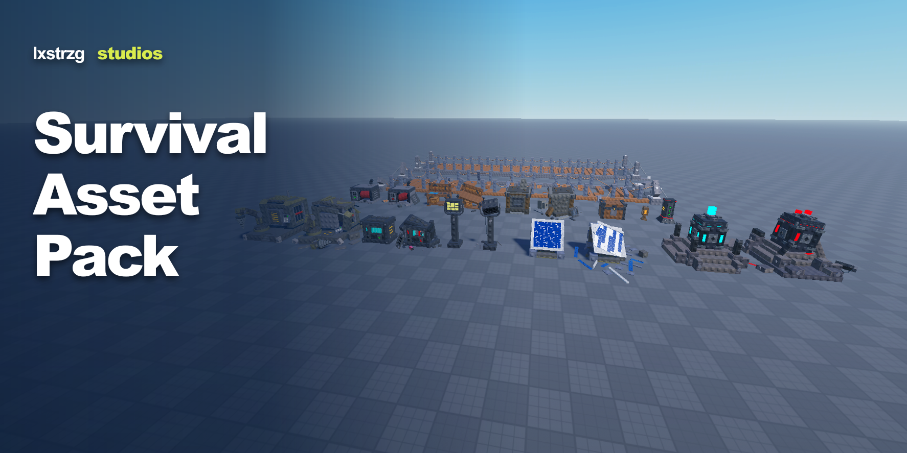 Survival Asset Model Pack Roblox Studio system cover