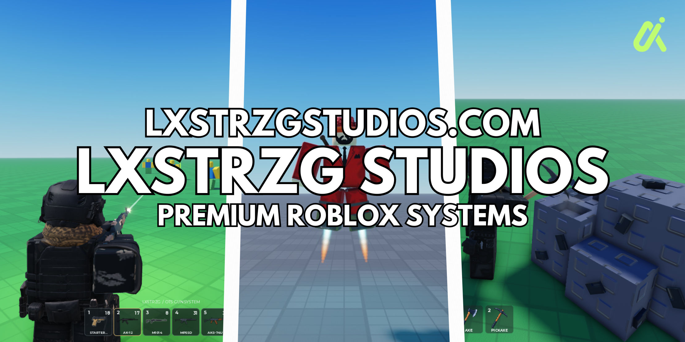 LXSTRZG Studios premium Roblox systems for developers